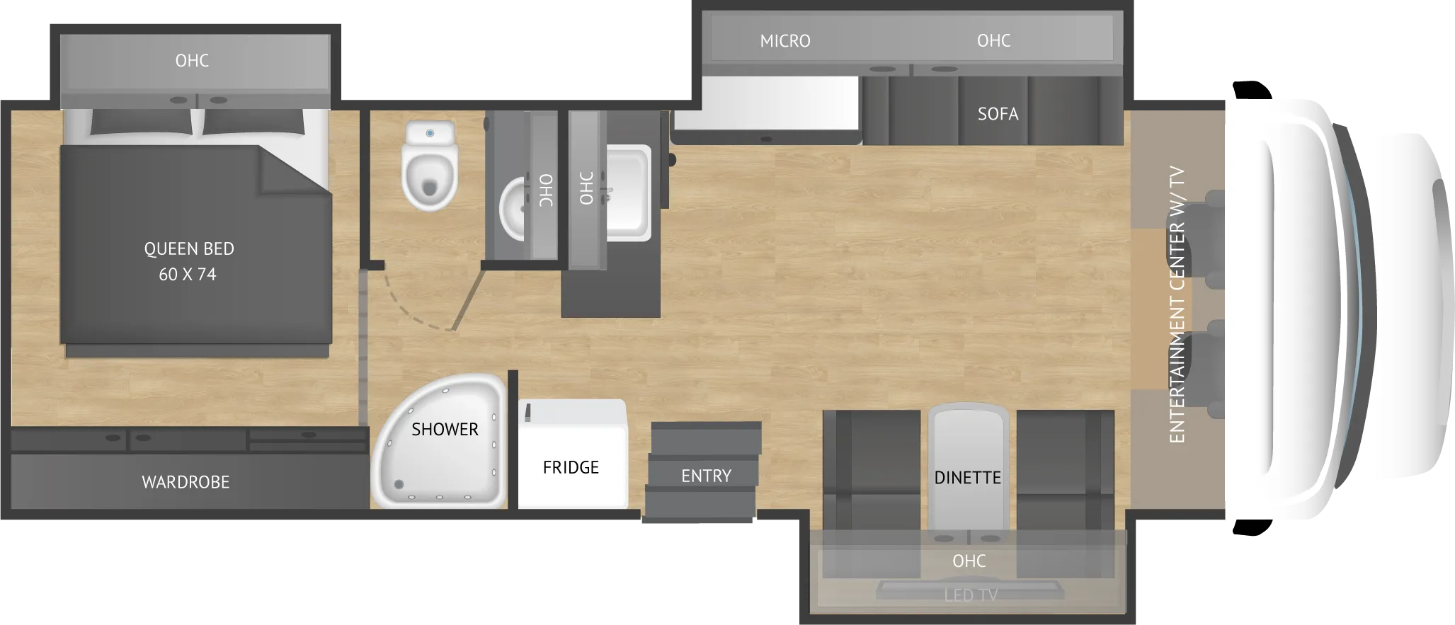 2026 Viper 29V 30'8'' Triple Slide Motorhome