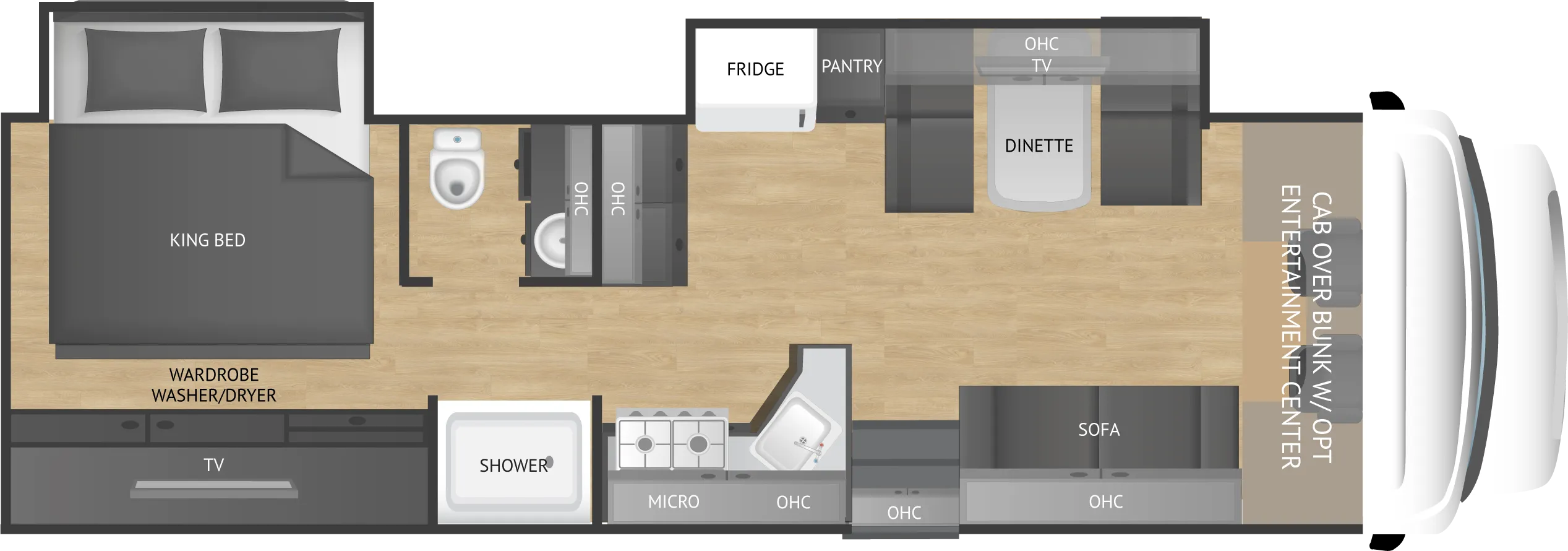 2026 Rebel 34R Dual Slide w/ King bed 4x4 (15k hitch) Motorhome