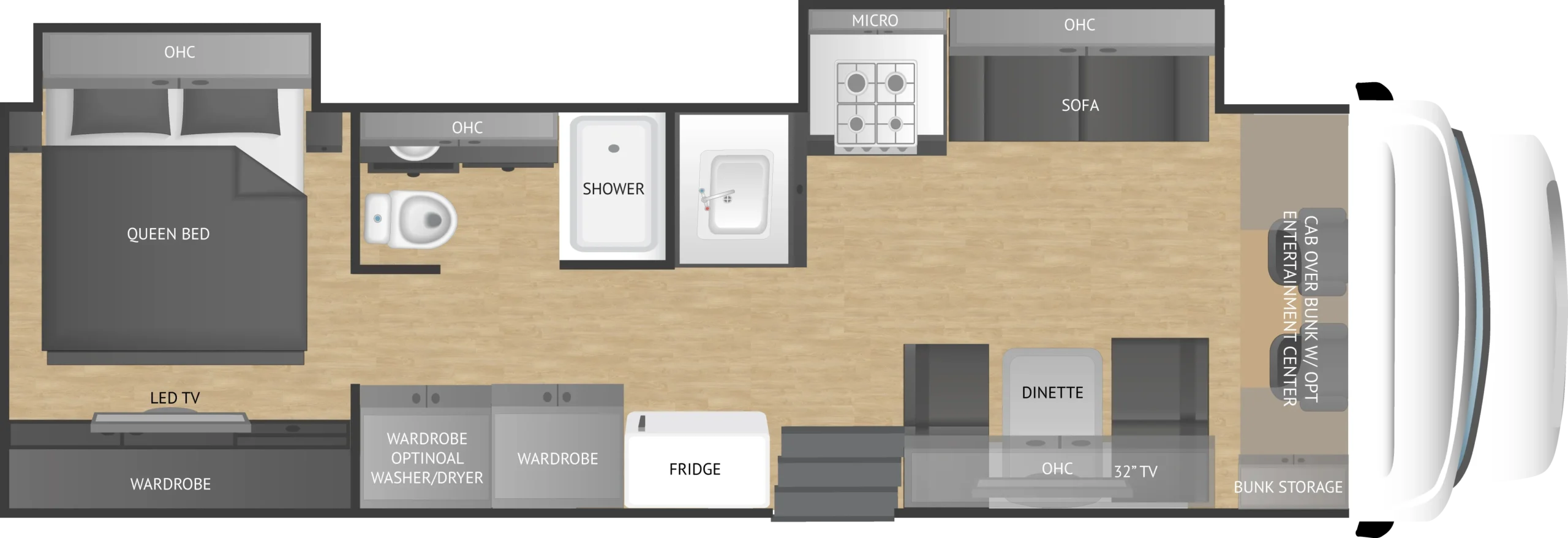 2026 Ghost 33DS Double Slide Motorhome